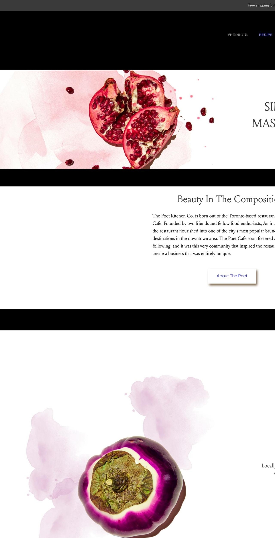 thepoetkitchen.co shopify website screenshot