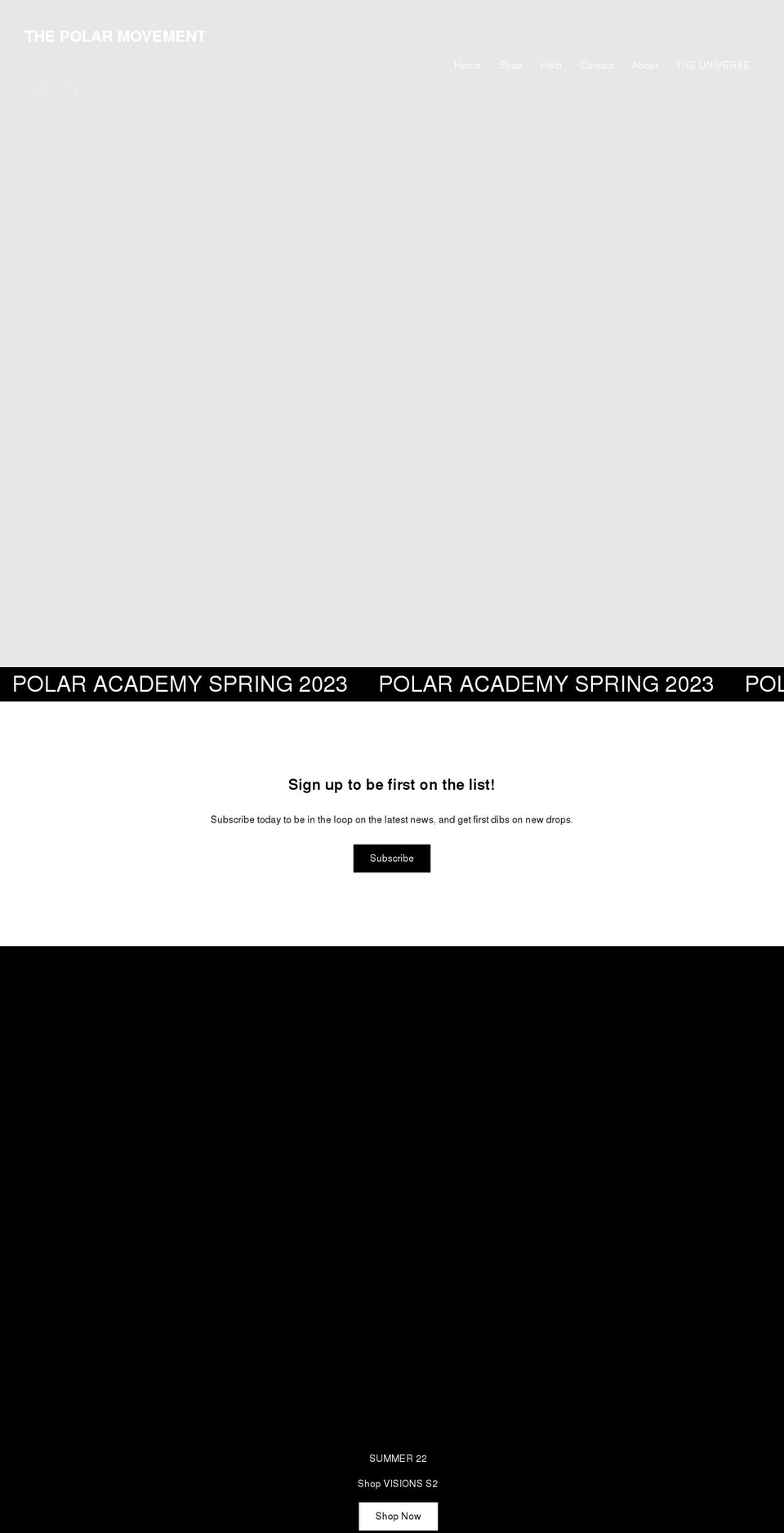 thepolarmovement.com shopify website screenshot