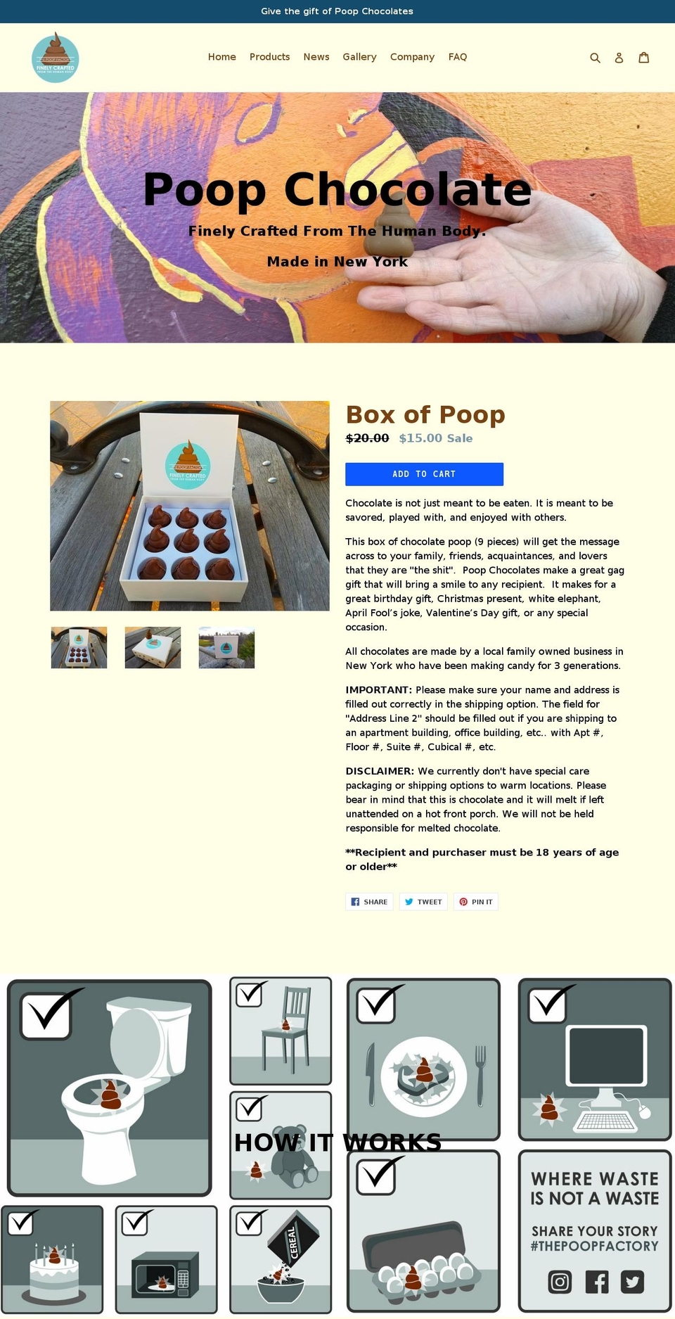 thepoopfactory.com shopify website screenshot