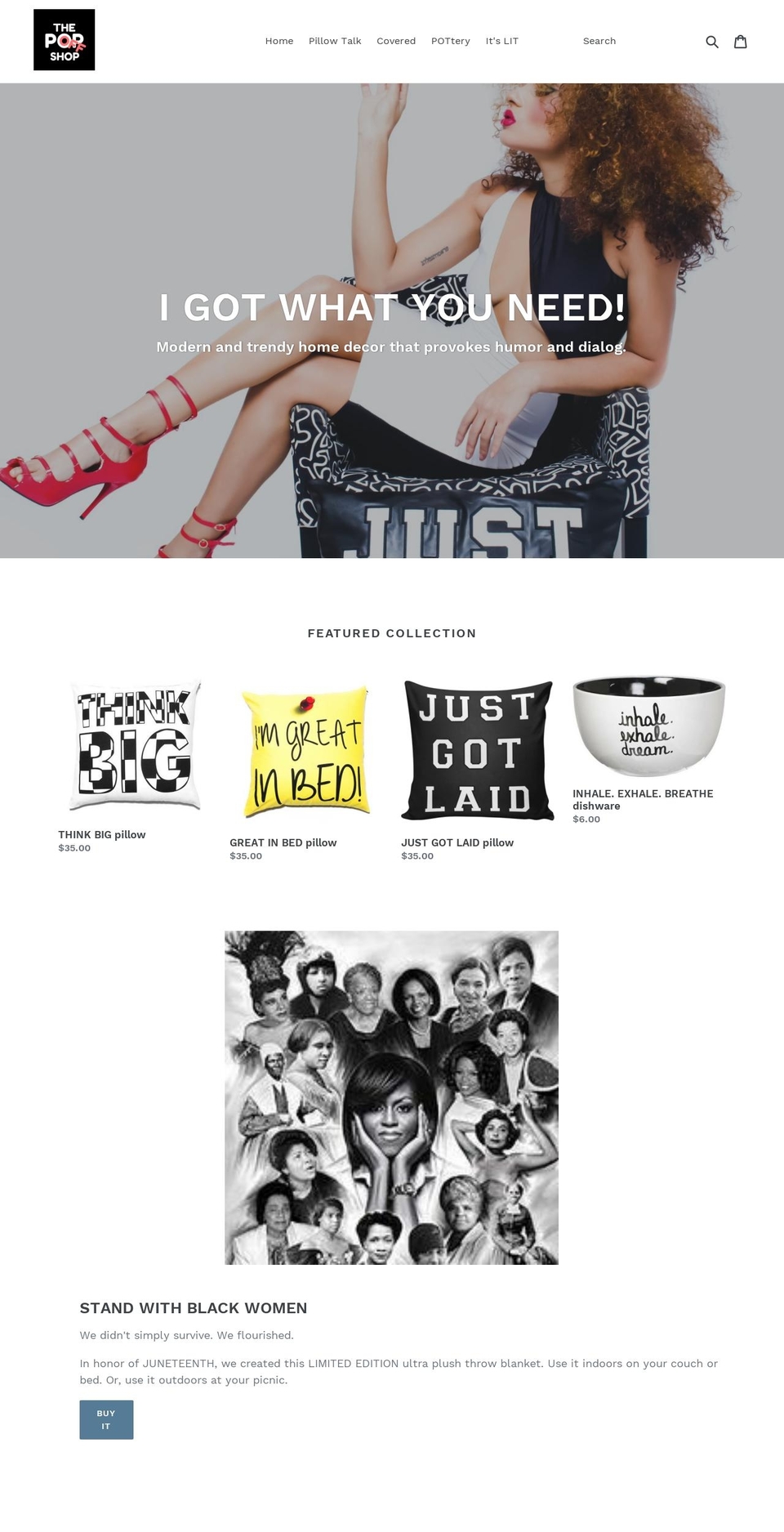 thepopoff.com — Shopify storefront screenshot