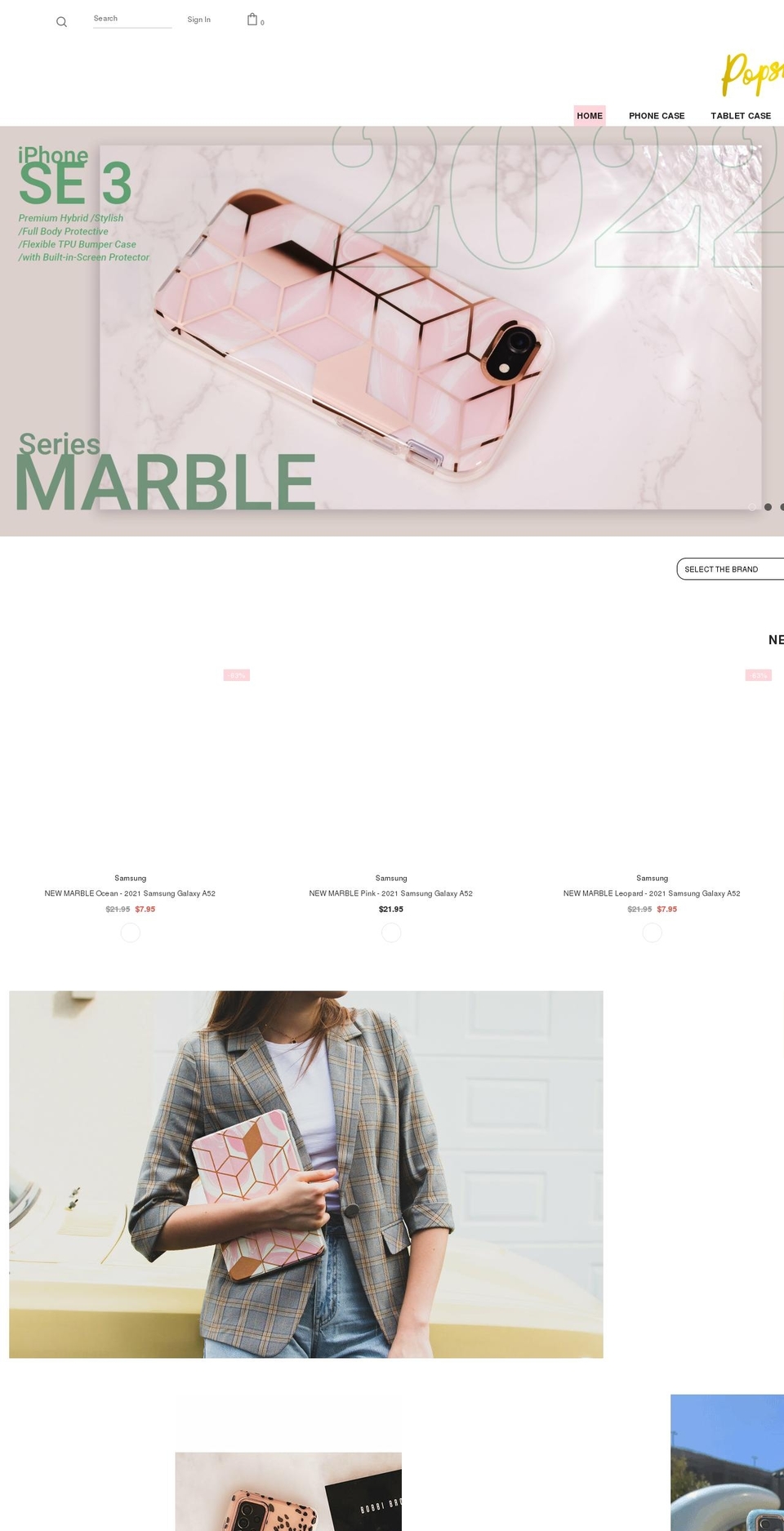 thepopshine.com shopify website screenshot