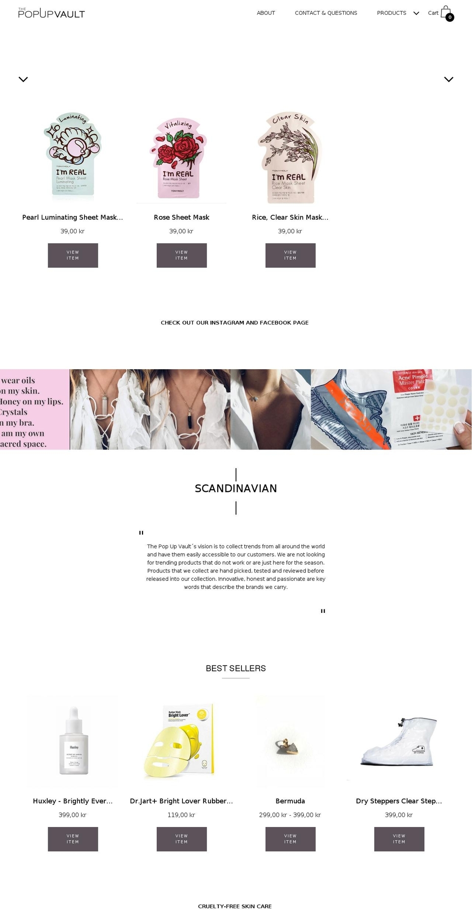 thepopupvault.com — Shopify storefront screenshot
