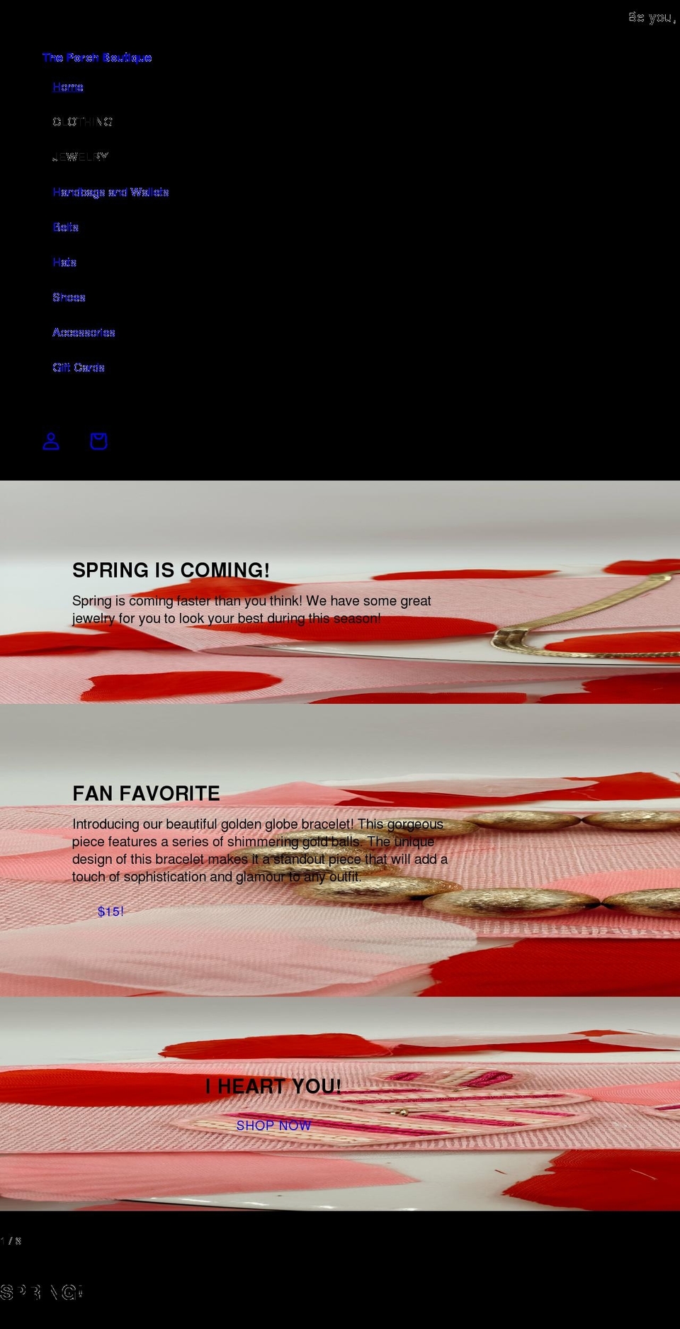 theporchtx.com shopify website screenshot