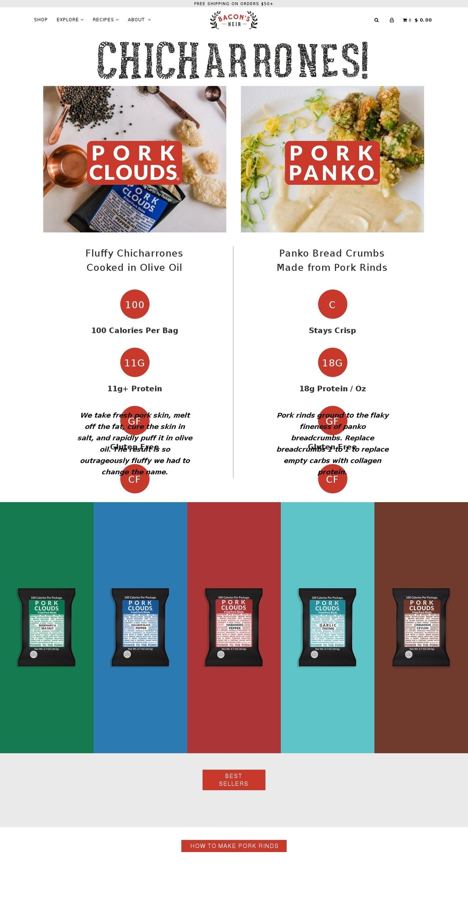 theporkdust.com — Shopify storefront screenshot