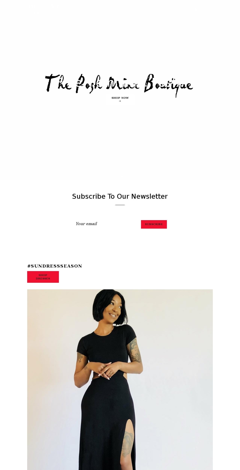 theposhminx.com — Shopify storefront screenshot