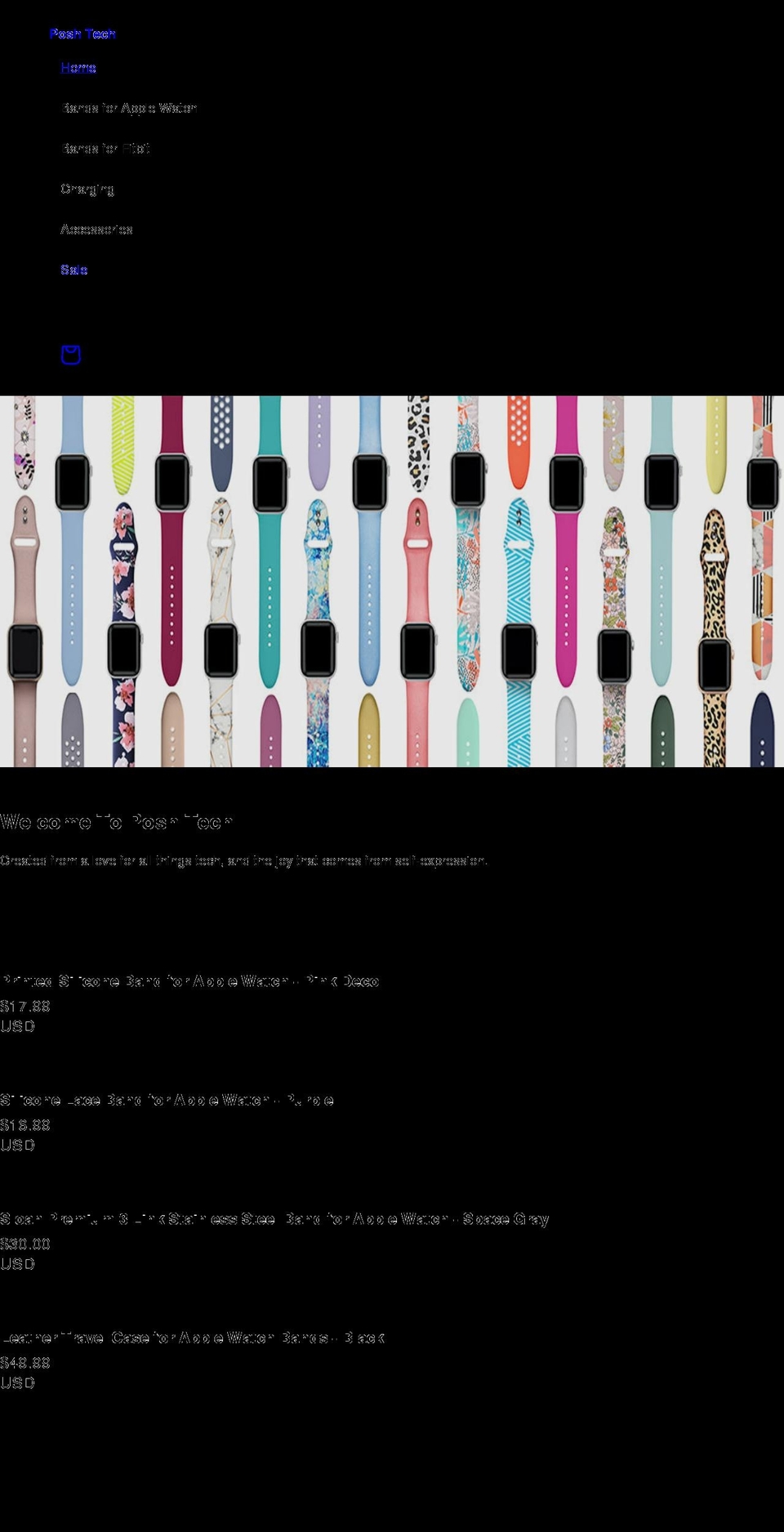 theposhtech.com shopify website screenshot