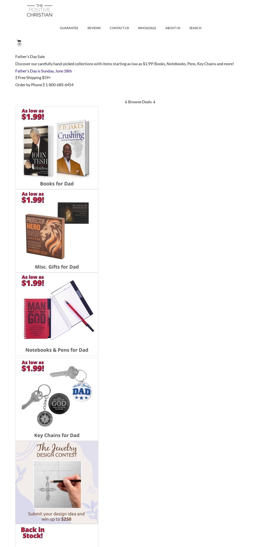 thepositivechristian.com — Shopify storefront screenshot