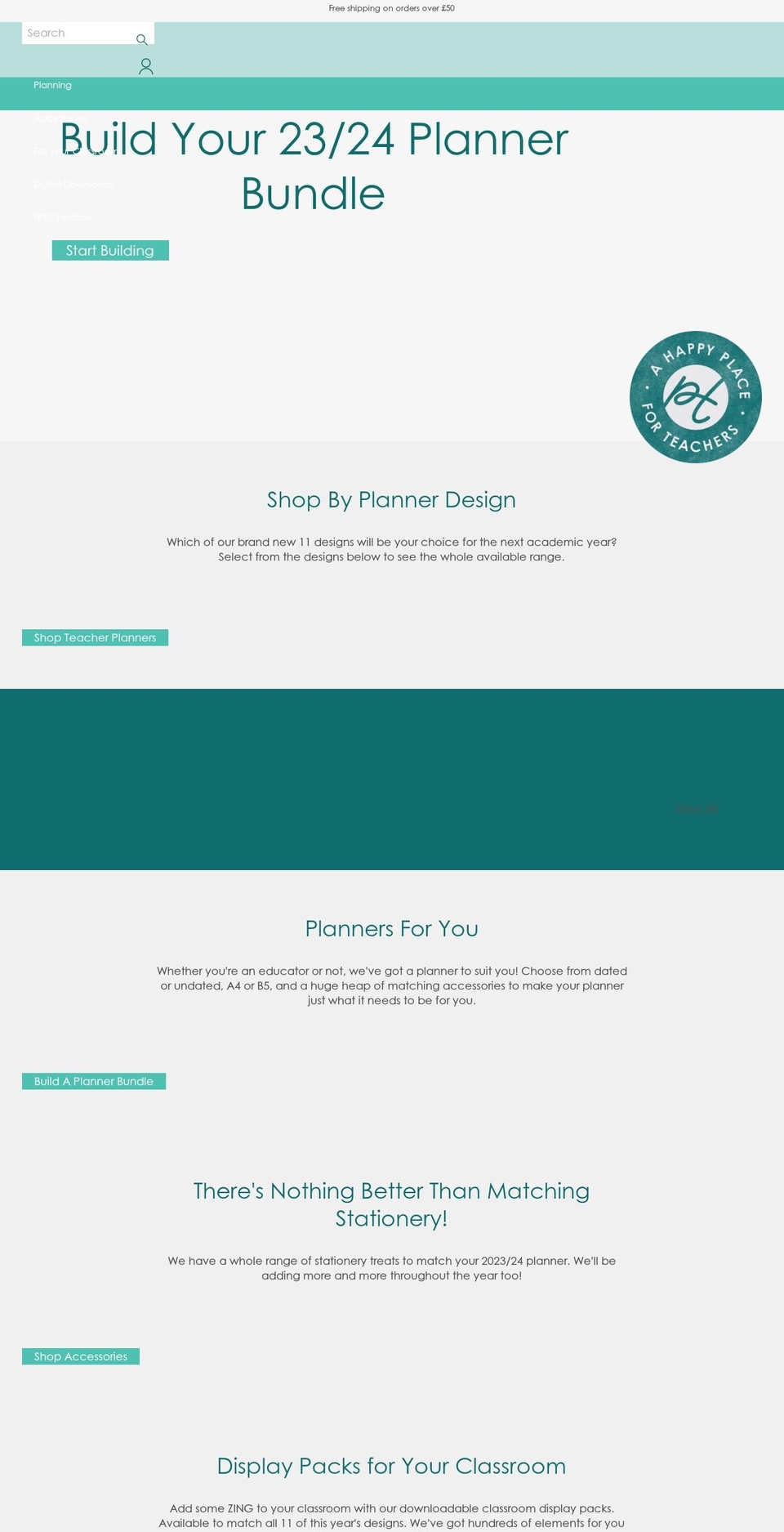 thepositiveteachercompany.co.uk shopify website screenshot