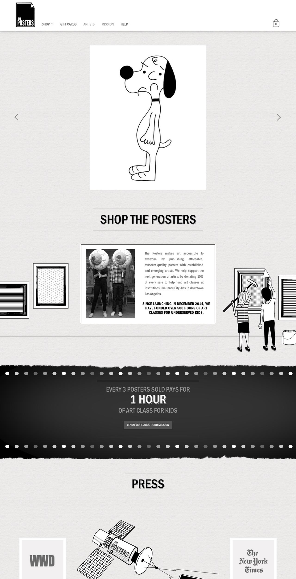 theposters.co shopify website screenshot