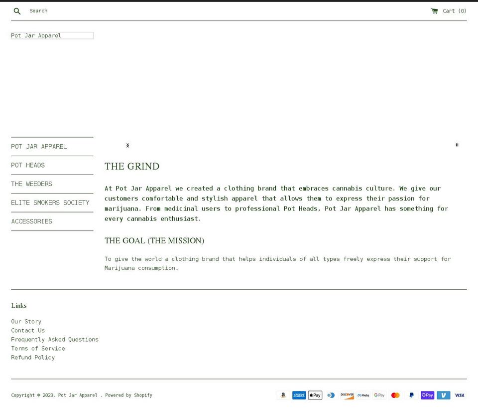 thepotjar.com shopify website screenshot