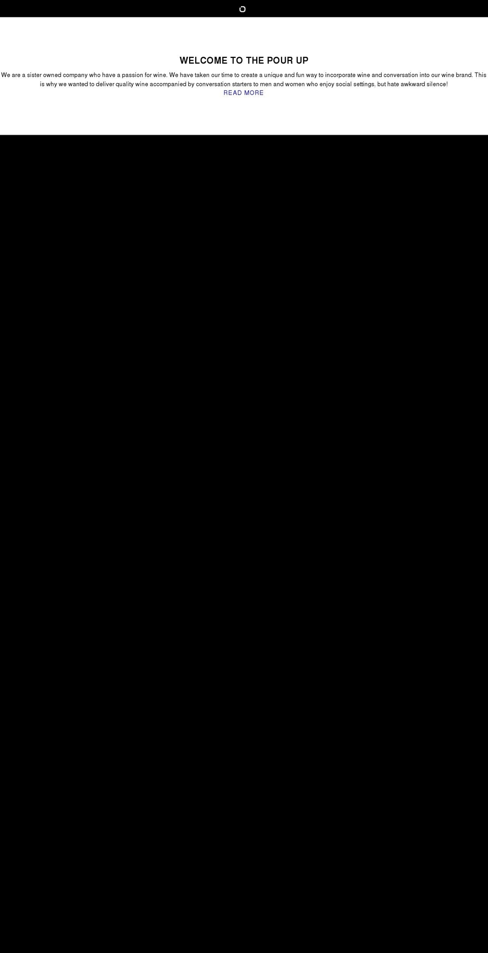 thepourupwine.com shopify website screenshot