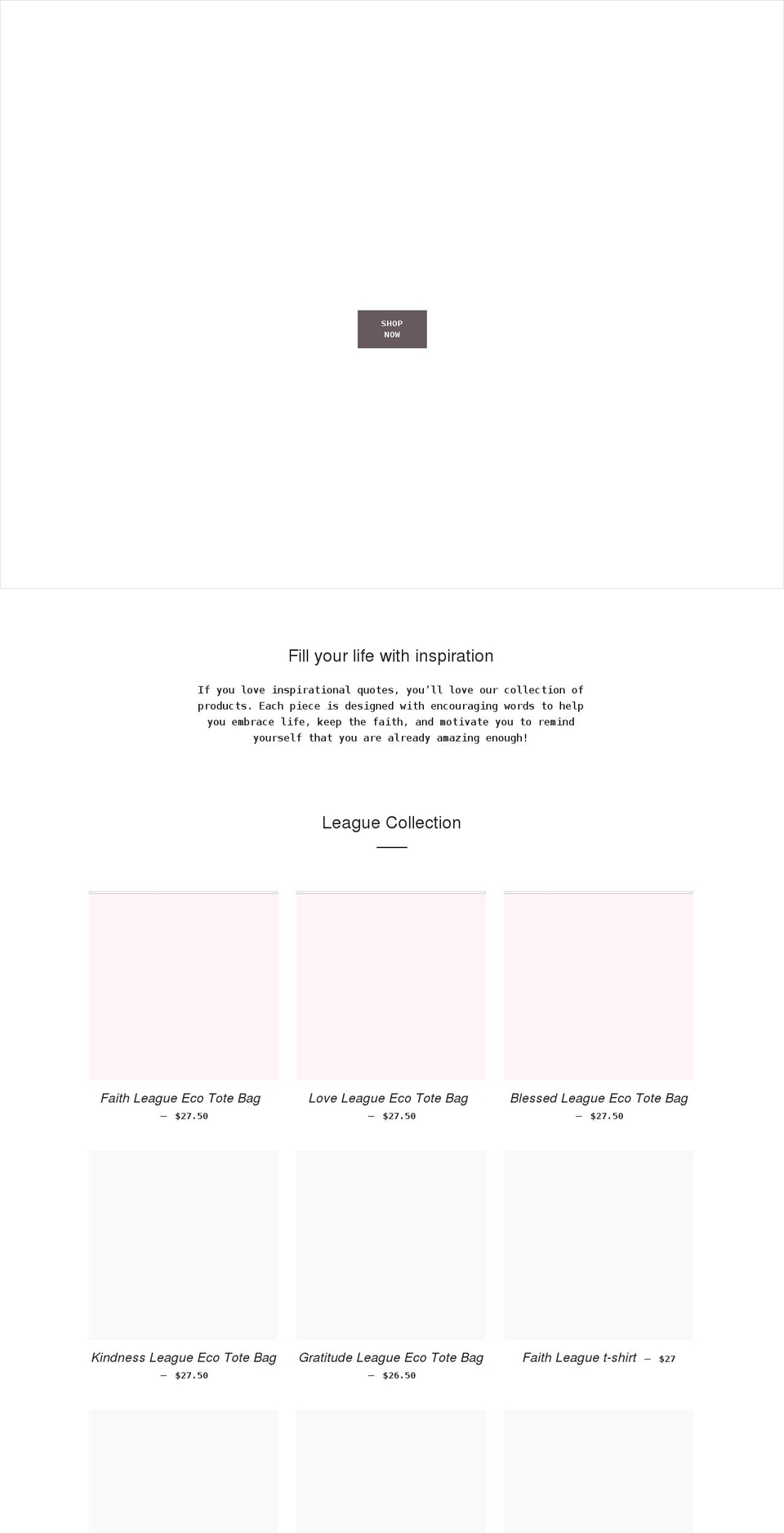 thepowerofgoodenough.com shopify website screenshot