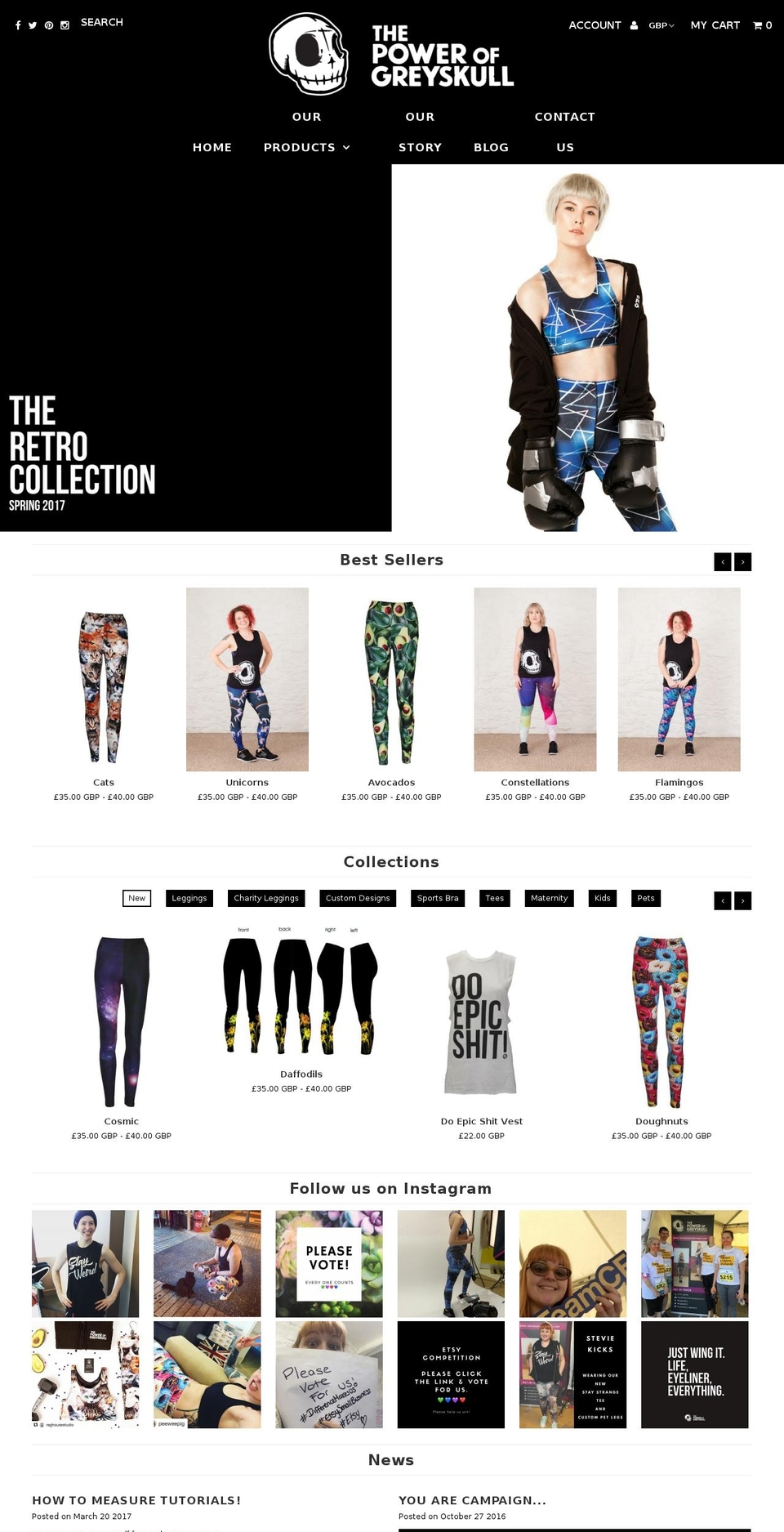 thepowerofgreyskull.com shopify website screenshot