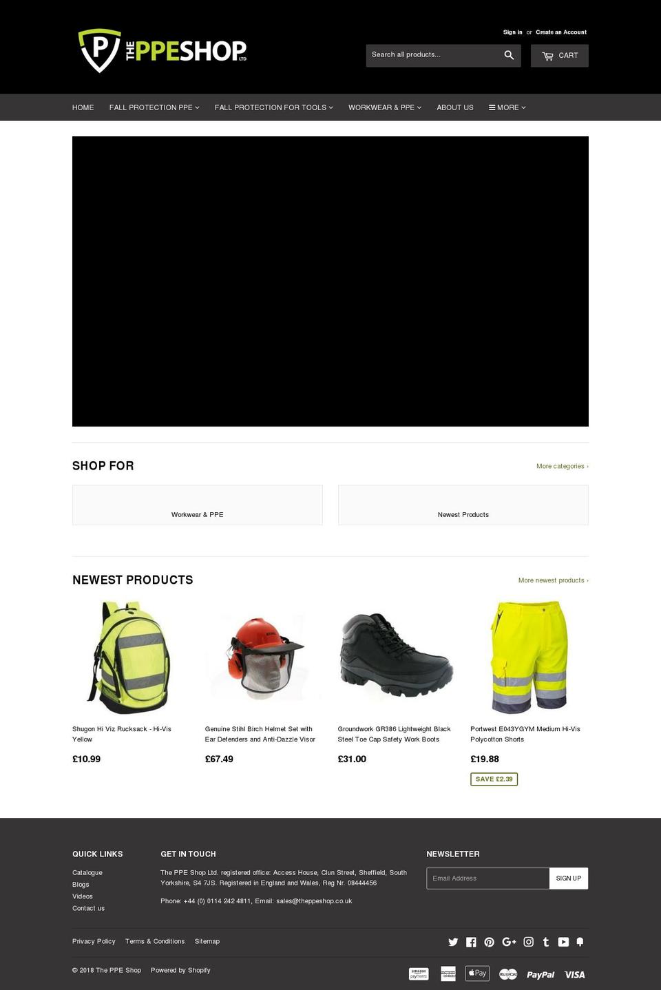 theppeshop.co.uk shopify website screenshot