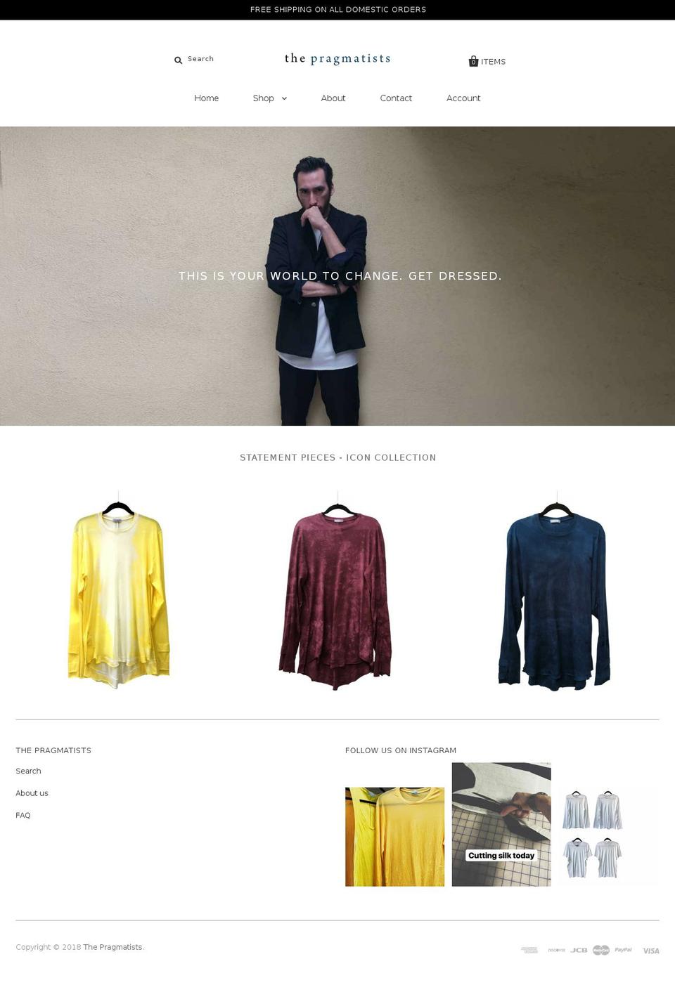 thepragmatists-la.com shopify website screenshot