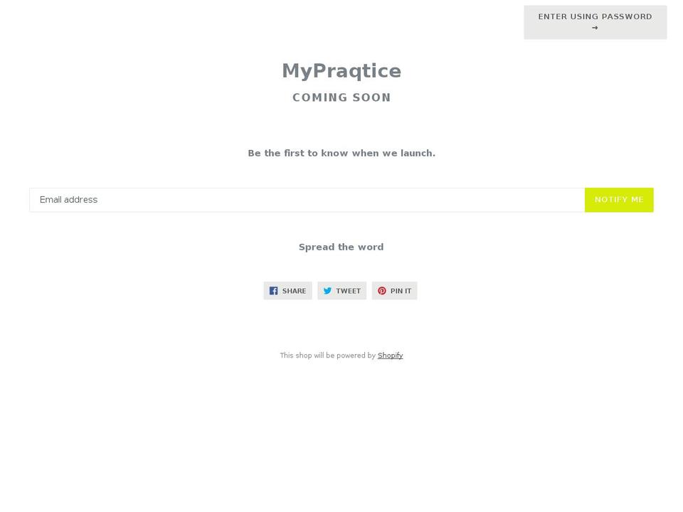 thepraqtice.com shopify website screenshot