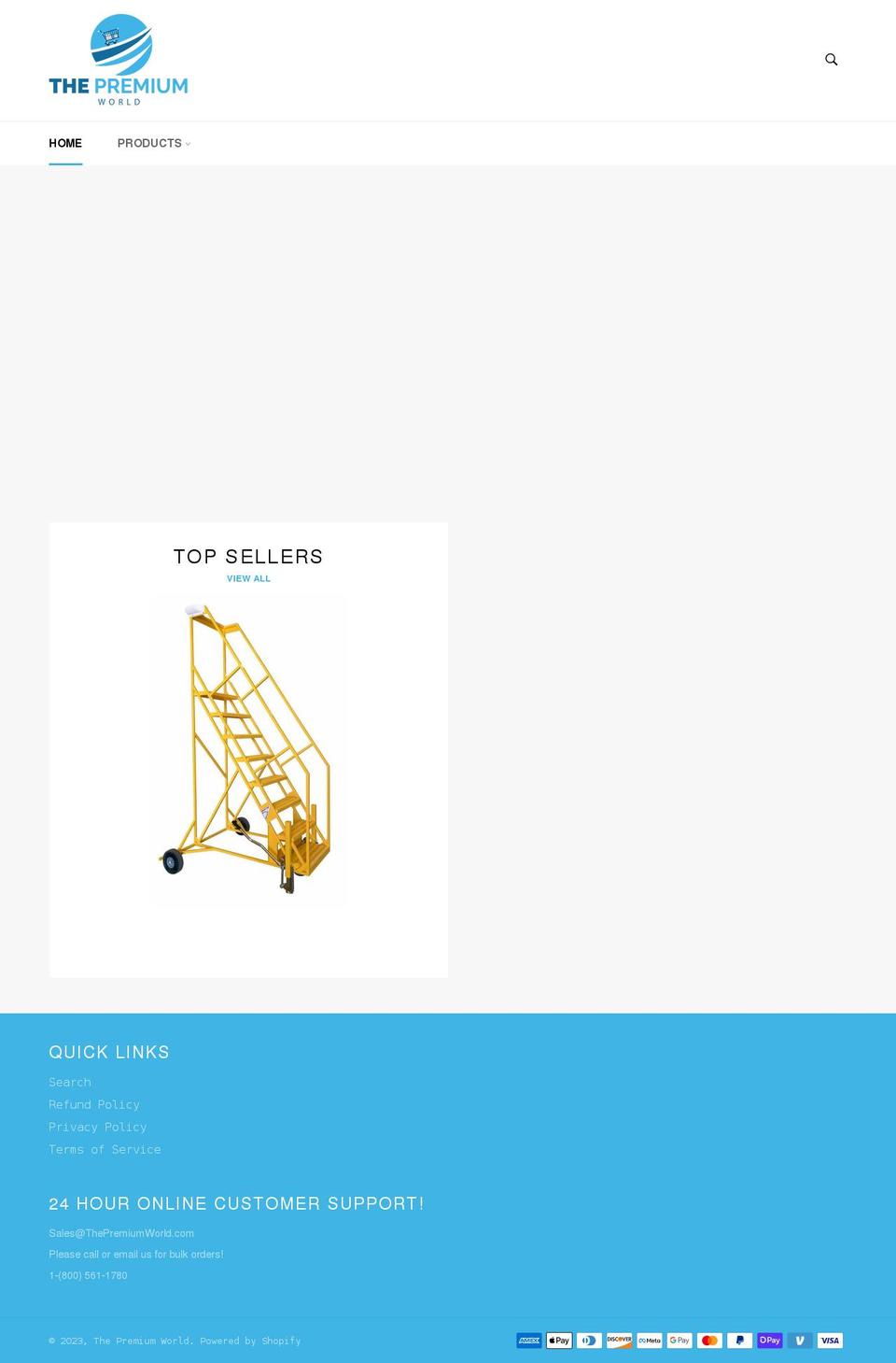thepremiumworld.com shopify website screenshot