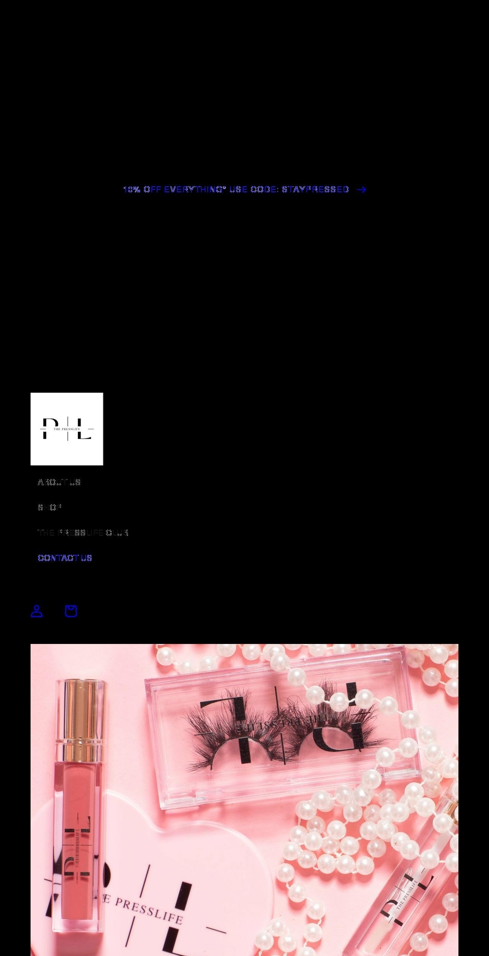 thepresslife.com shopify website screenshot