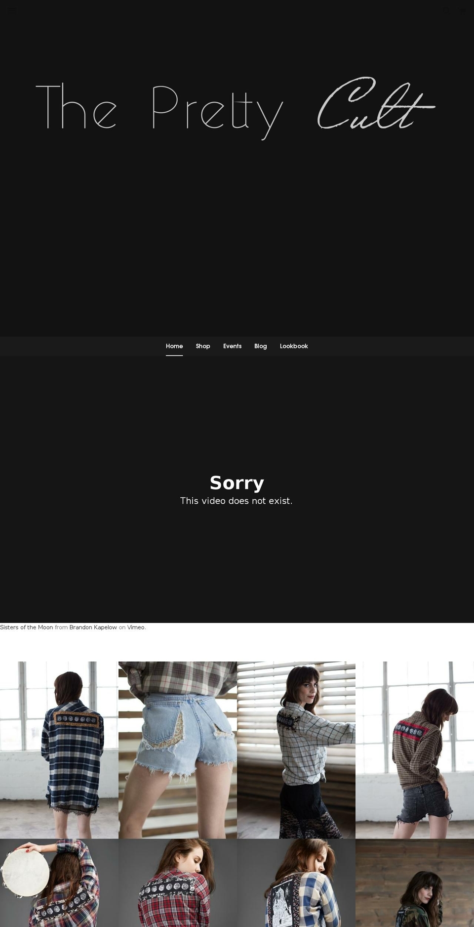 theprettycult.com shopify website screenshot