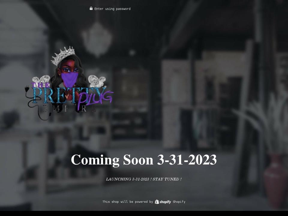 theprettyplugg.com shopify website screenshot