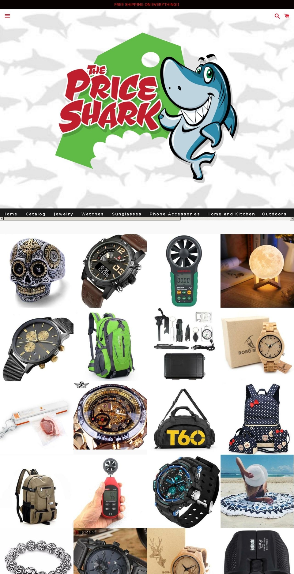 thepriceshark.com shopify website screenshot