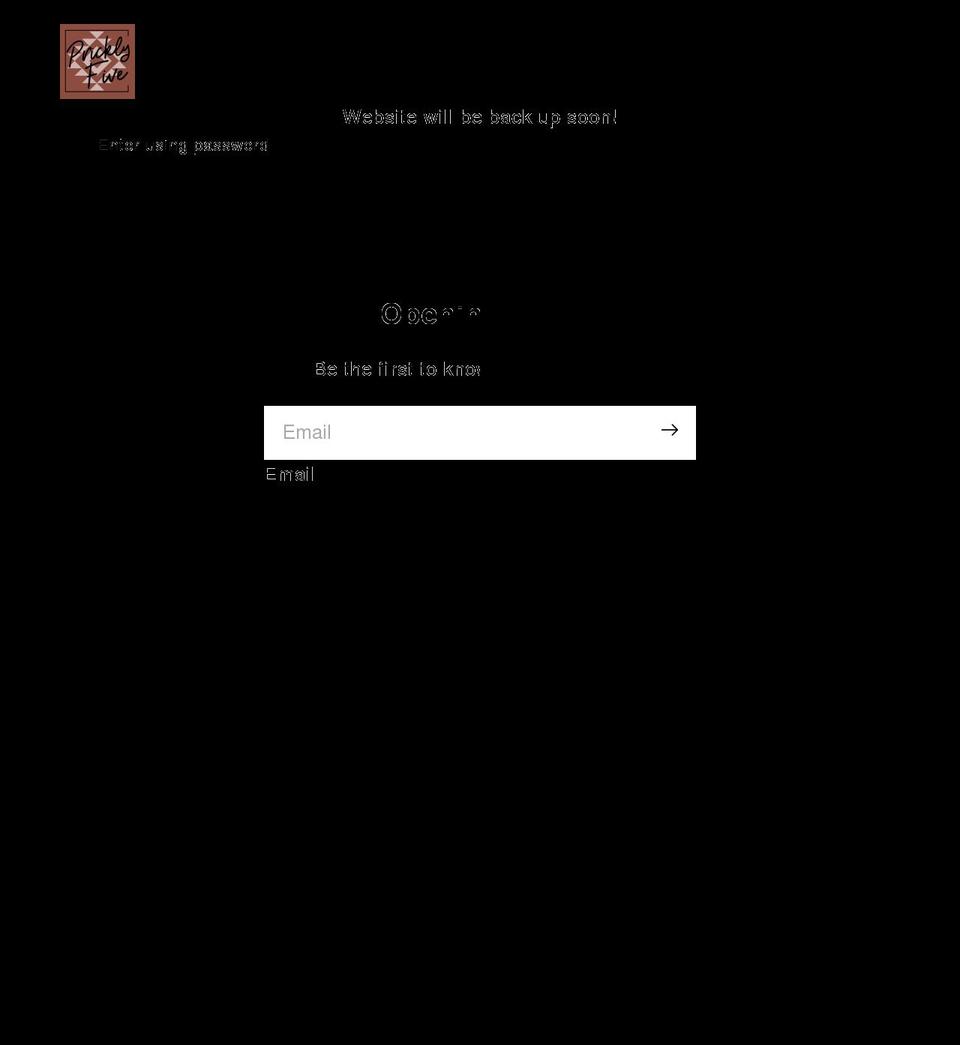 thepricklyfive.com shopify website screenshot