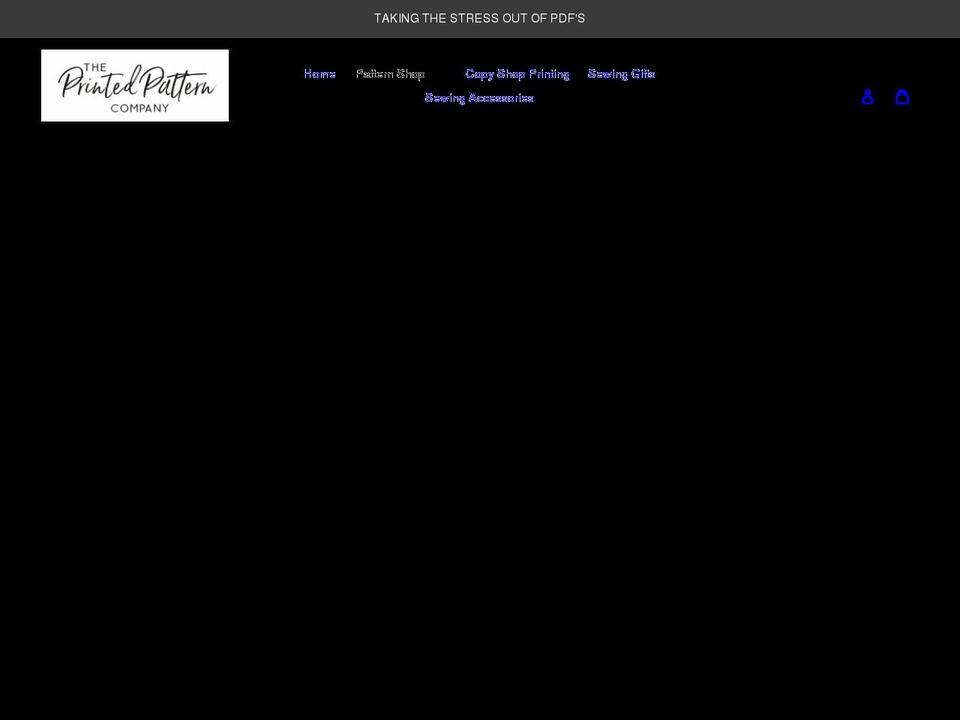 theprintedpattern.com shopify website screenshot