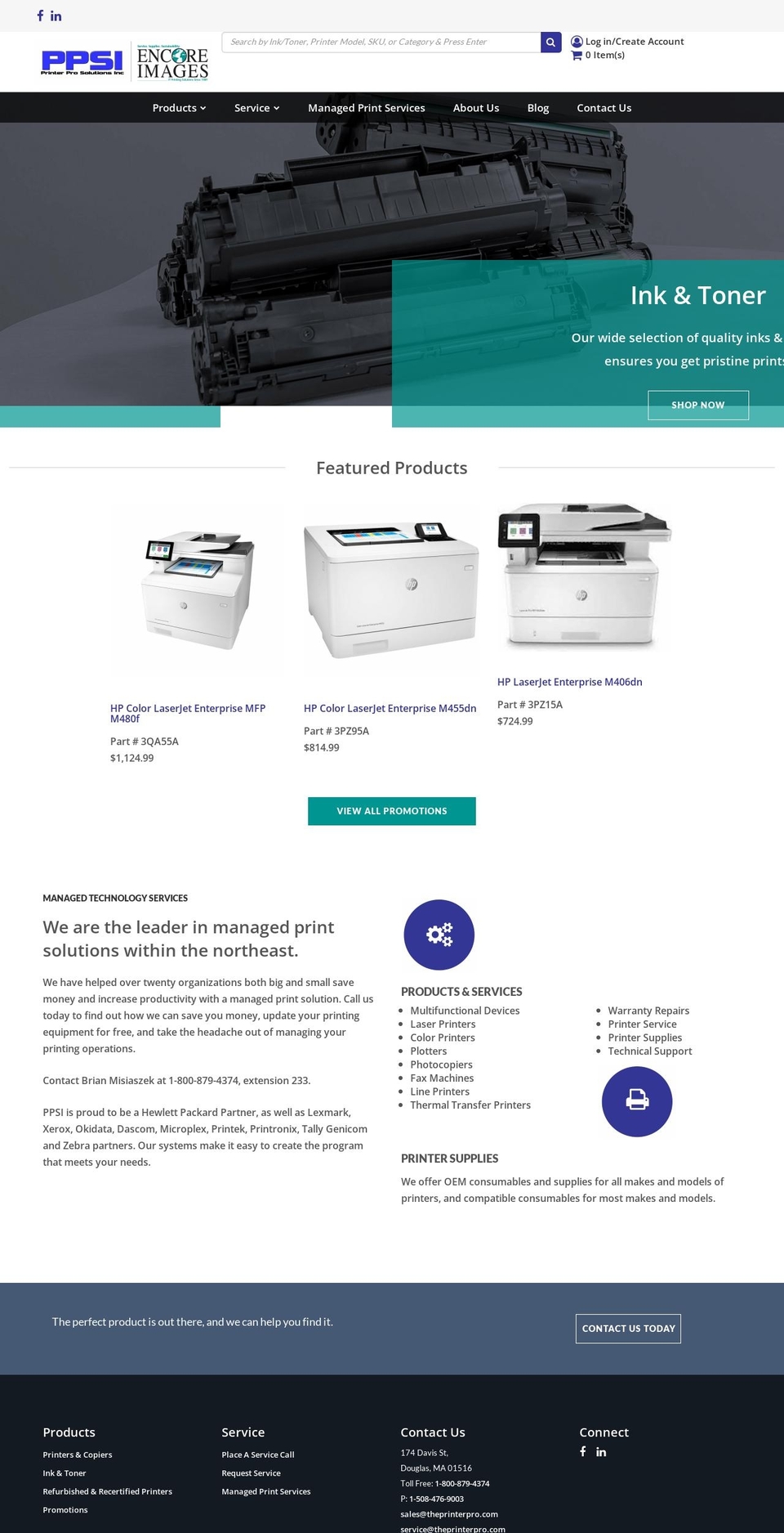 Tangent MTW  MPSToolbox Shopify theme site example theprinterpro.com