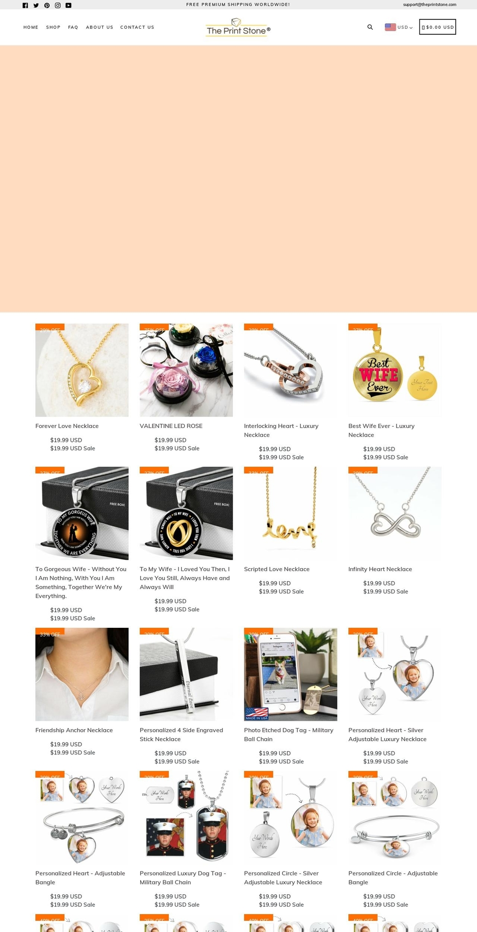 theprintstone.com shopify website screenshot