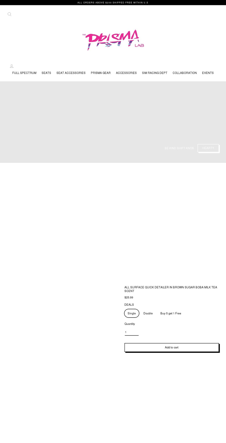 theprismalab.com shopify website screenshot