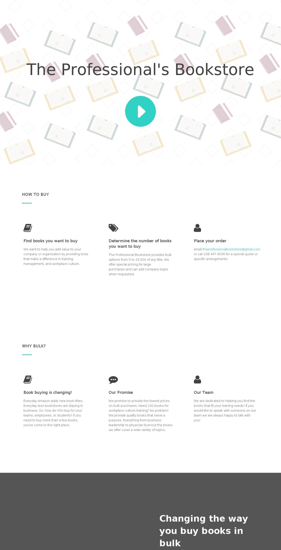 theprofessionalsbookstore.com shopify website screenshot
