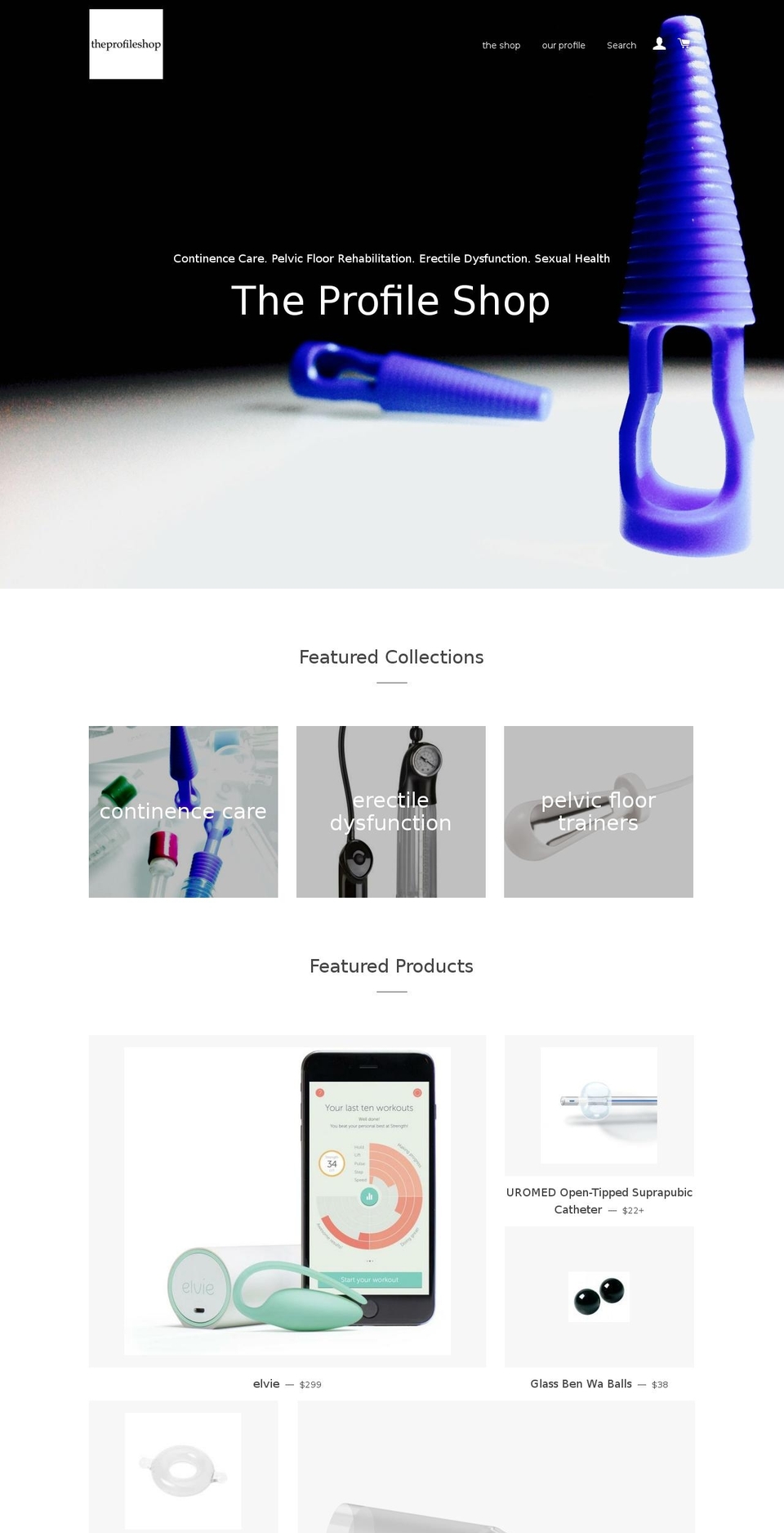 theprofileshop.com.au shopify website screenshot