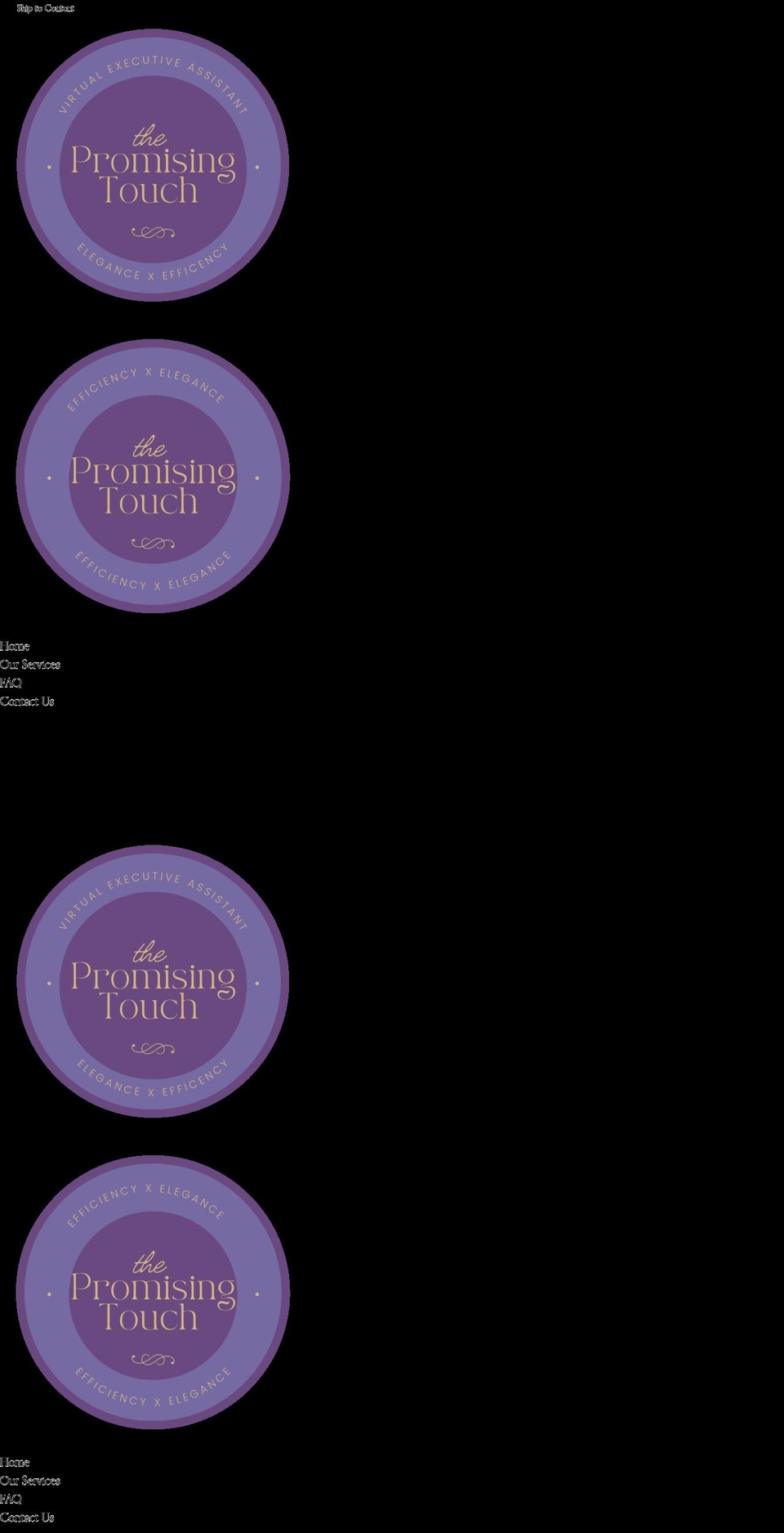 thepromisingtouch.com — Shopify storefront screenshot