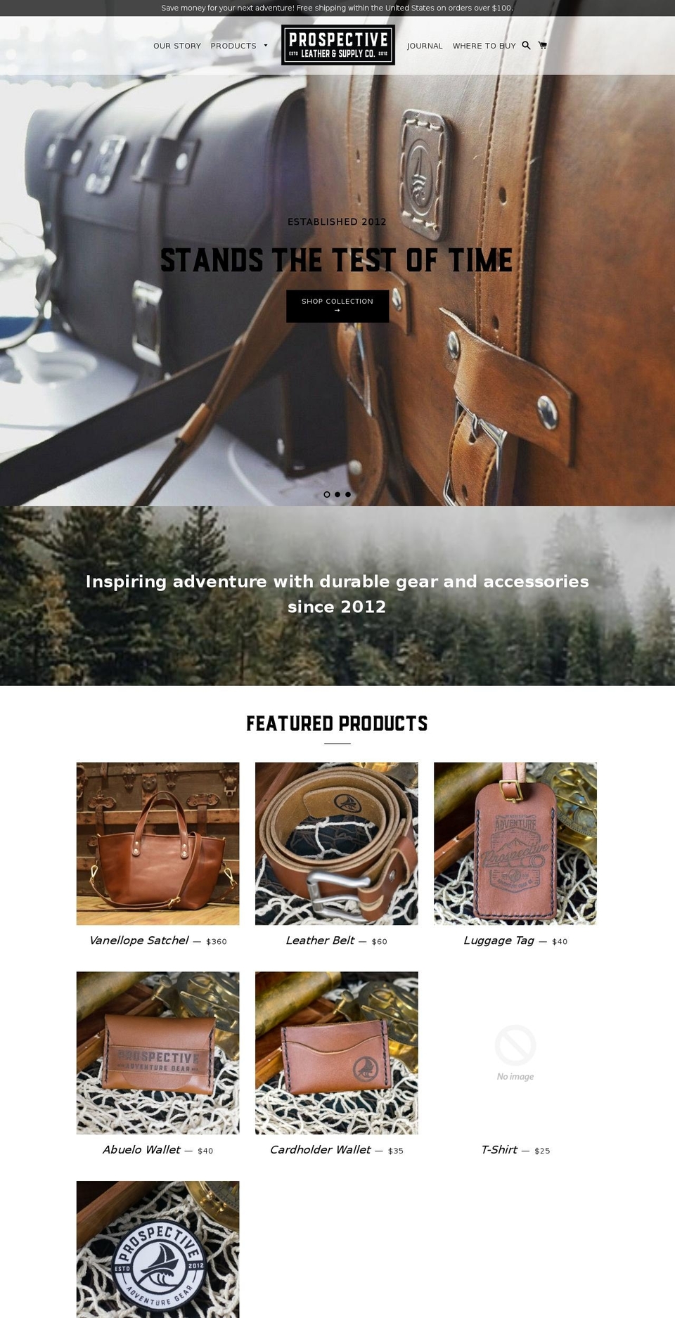 theprospective.net shopify website screenshot