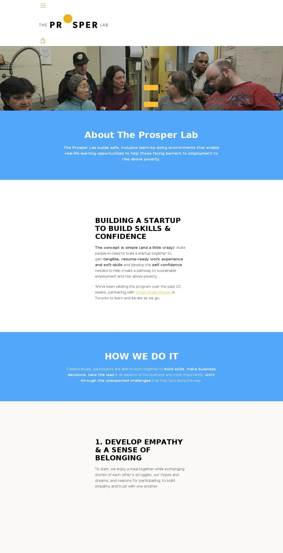 theprosperlab.com — Shopify storefront screenshot