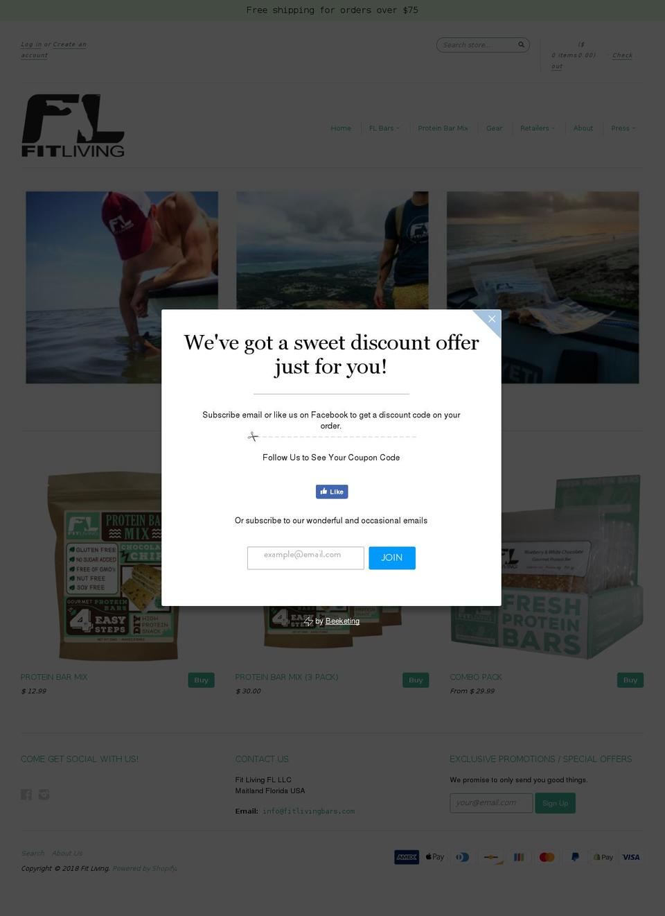 theproteinbarmix.com shopify website screenshot