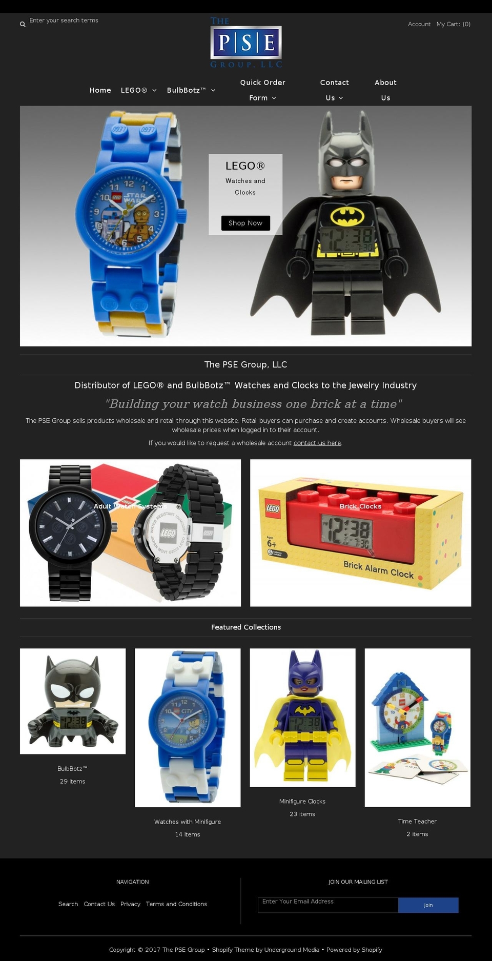 thepsegroup.com shopify website screenshot