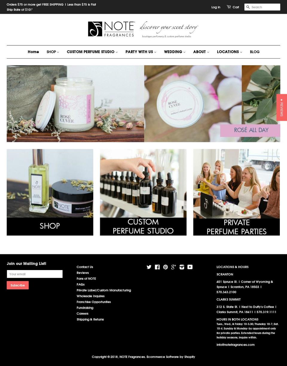 thepsychologyofscent.com — Shopify storefront screenshot