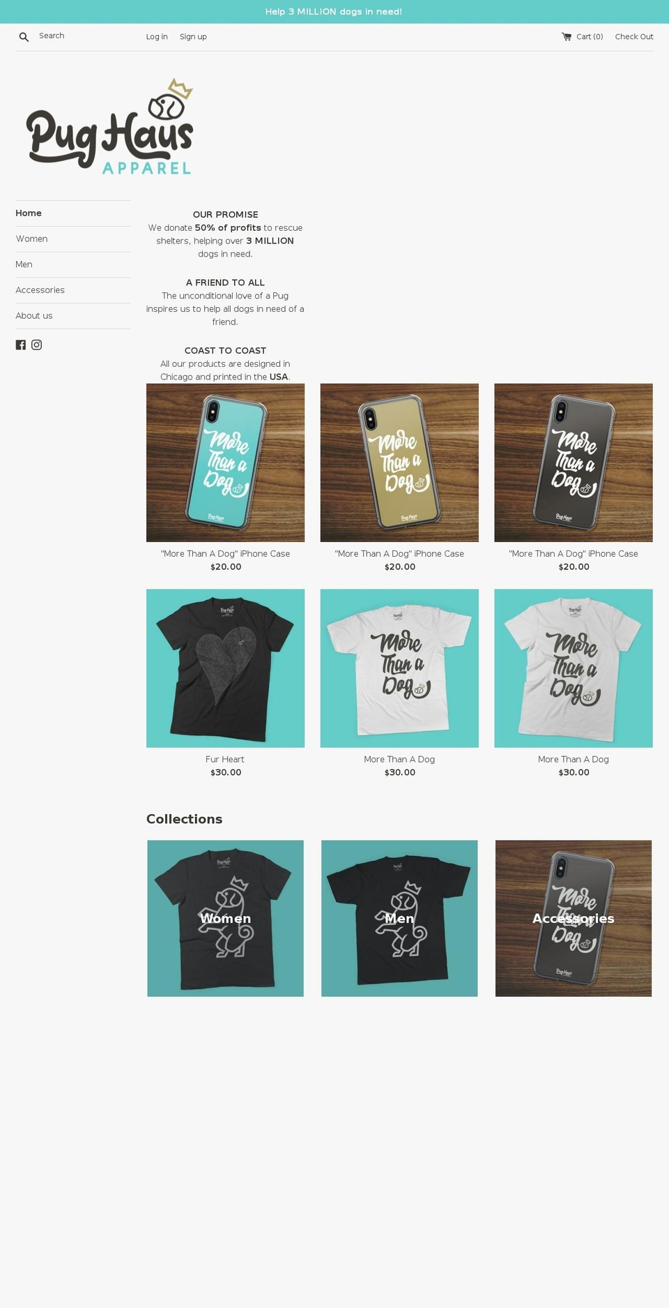 thepughaus.com shopify website screenshot