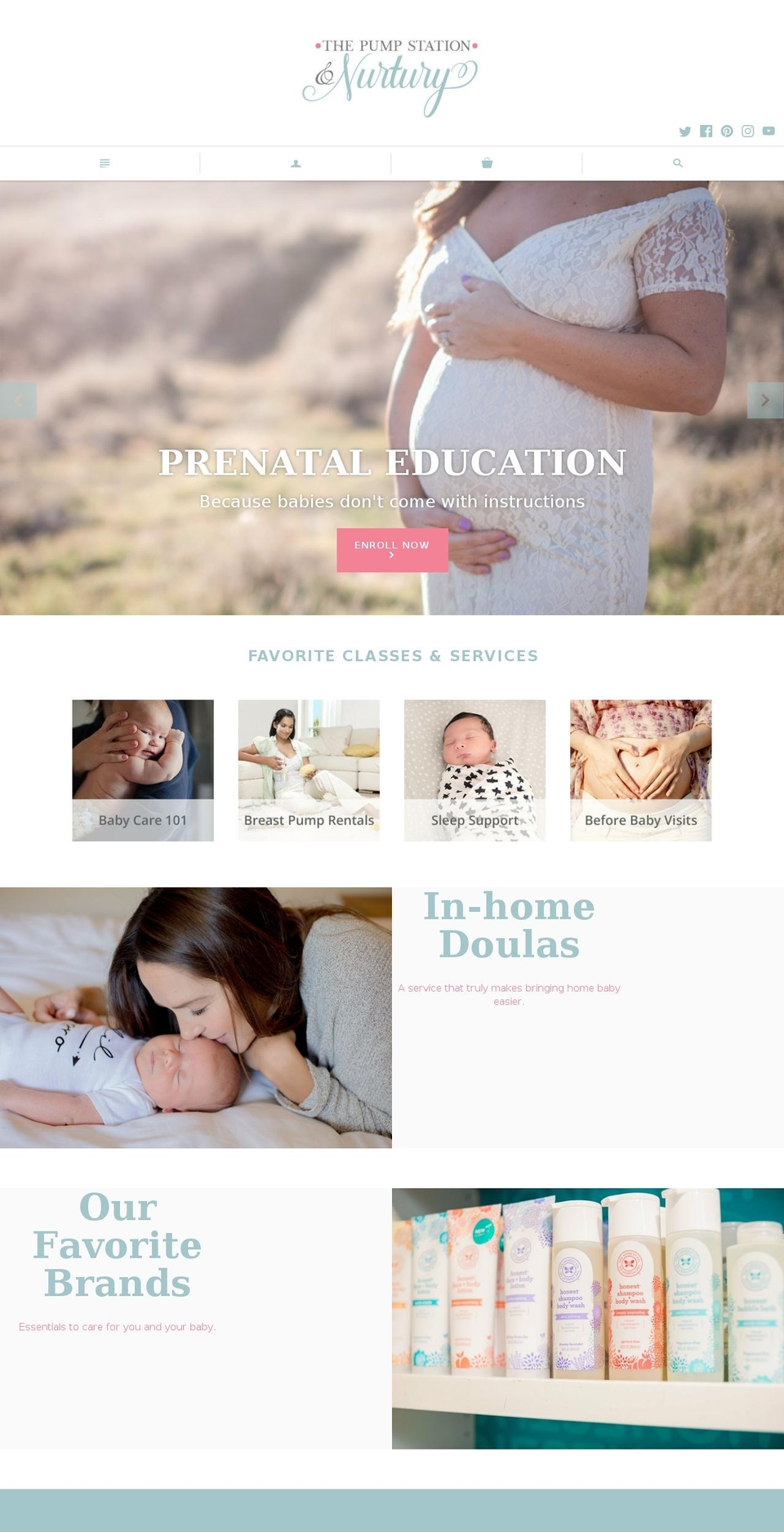 thepumpstation.com — Shopify storefront screenshot