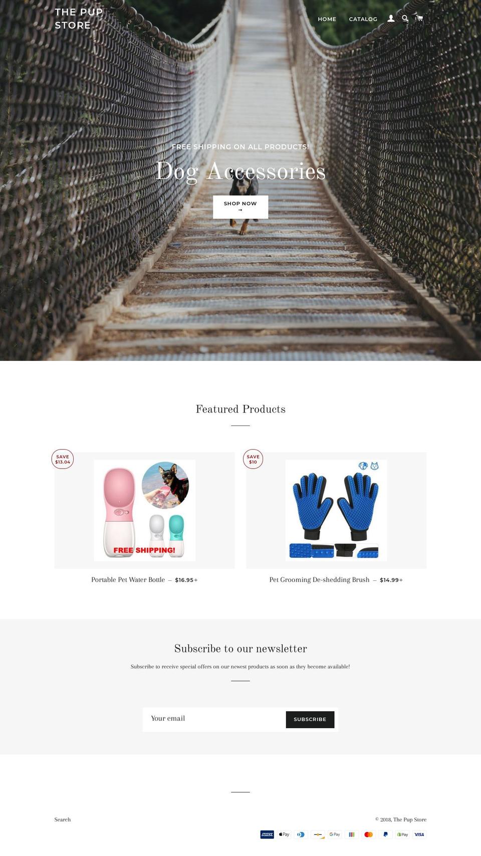 thepupstore.com — Shopify storefront screenshot