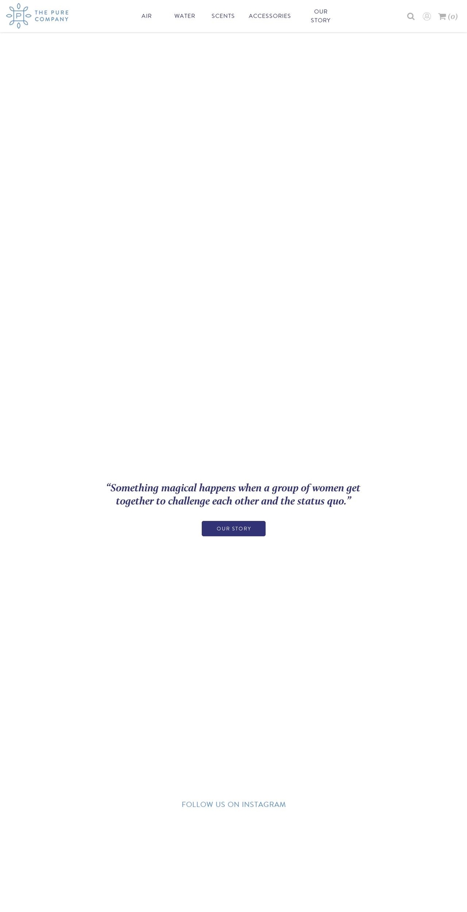 thepurecompany.com shopify website screenshot