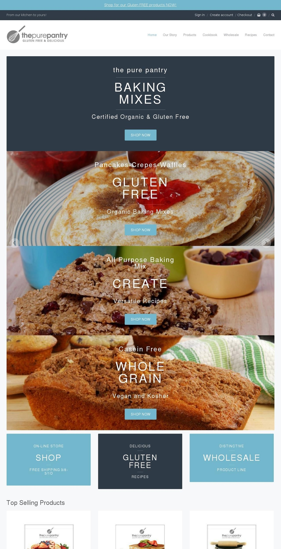 thepurepantry.com shopify website screenshot