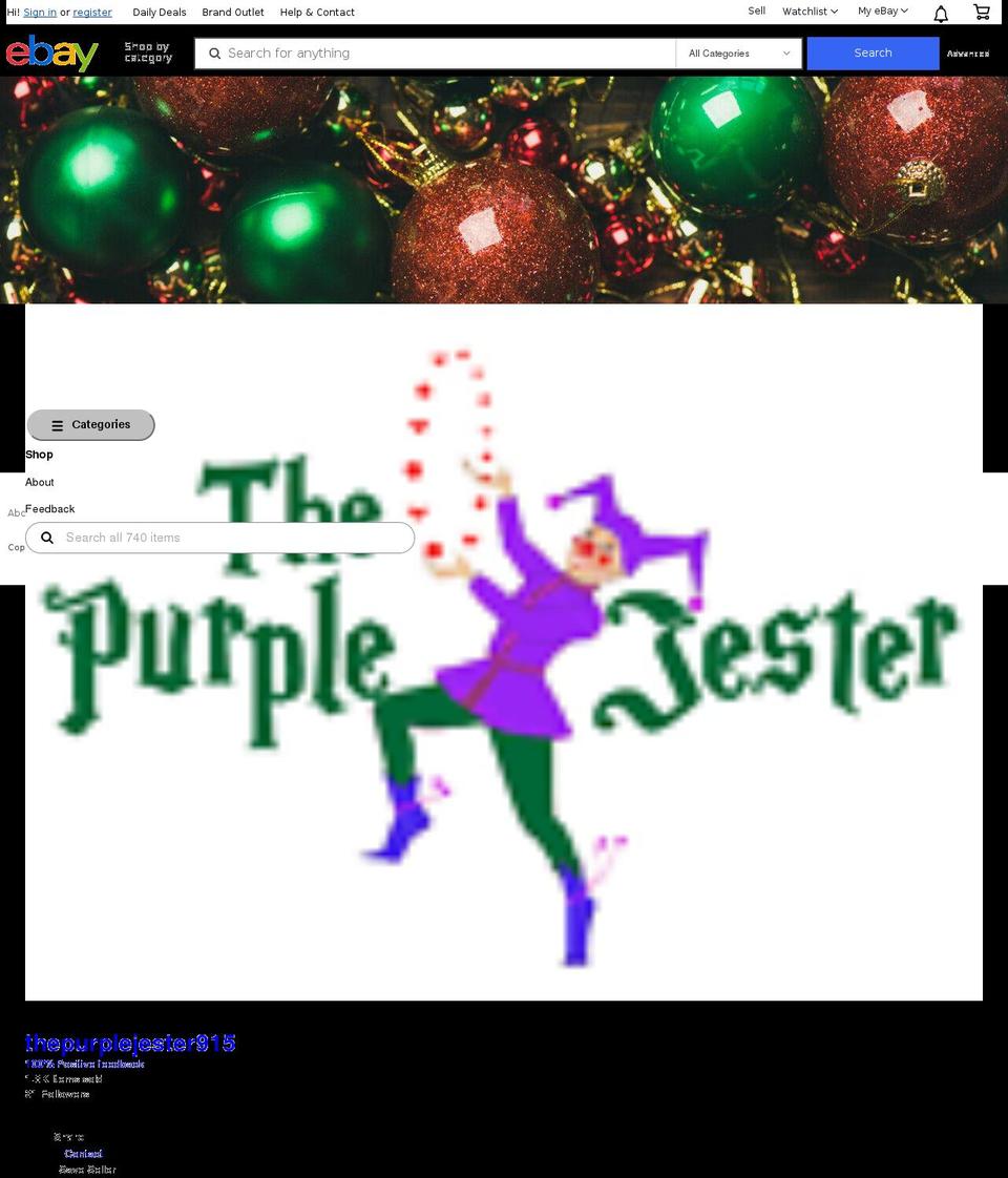 thepurplejester.com — Shopify storefront screenshot