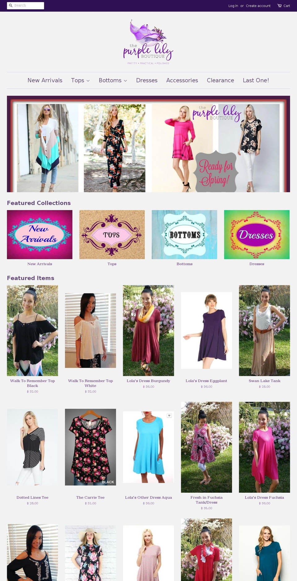 thepurplelily.com shopify website screenshot