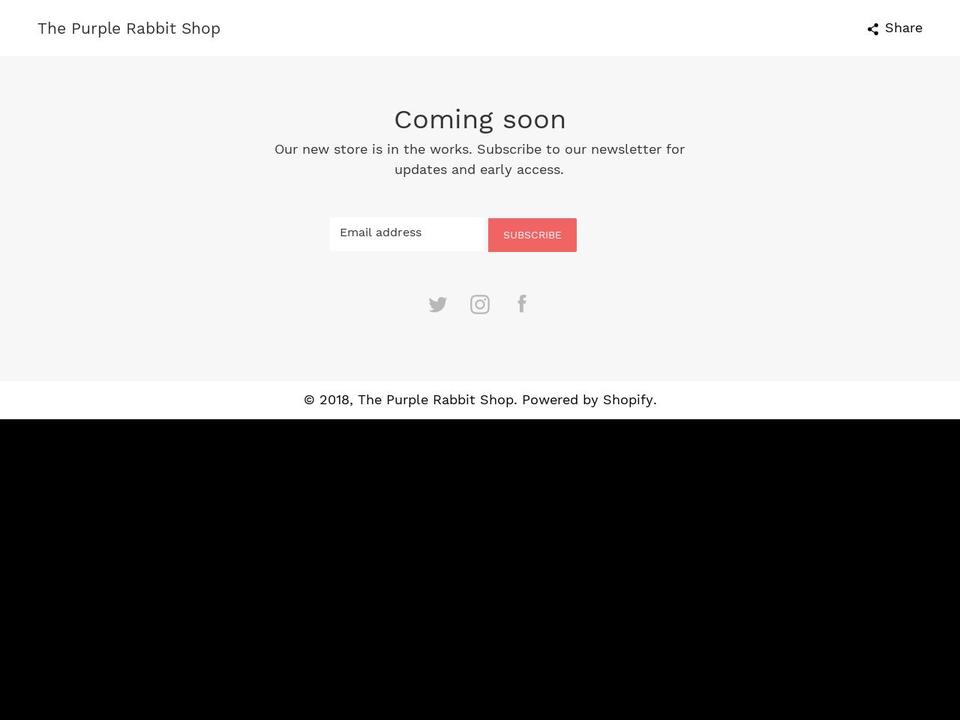 thepurplerabbit.net shopify website screenshot