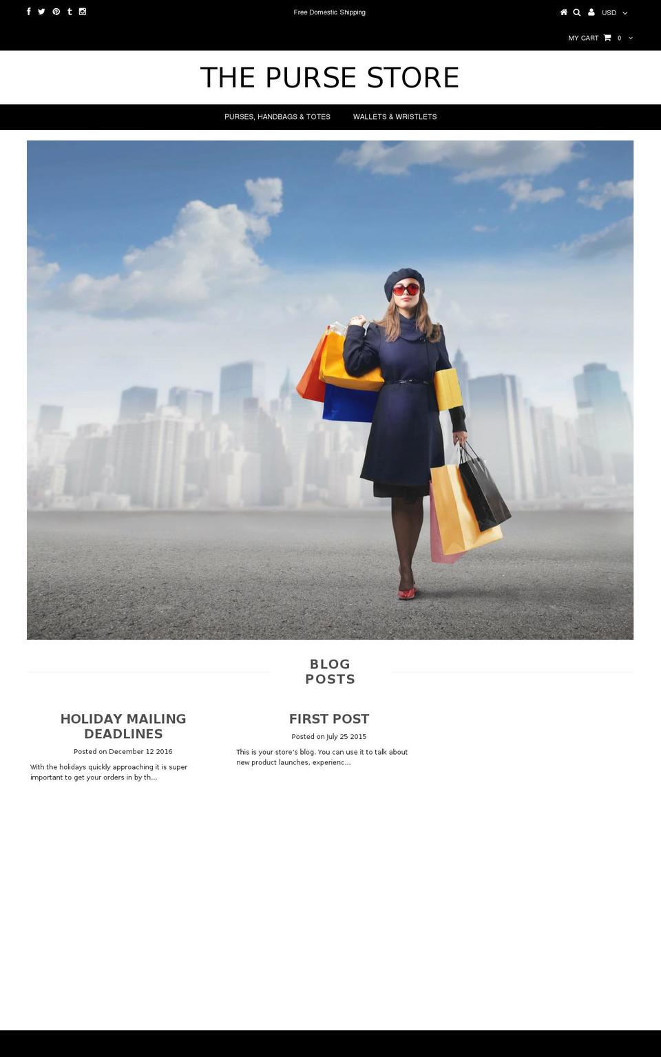 thepursestore.org shopify website screenshot