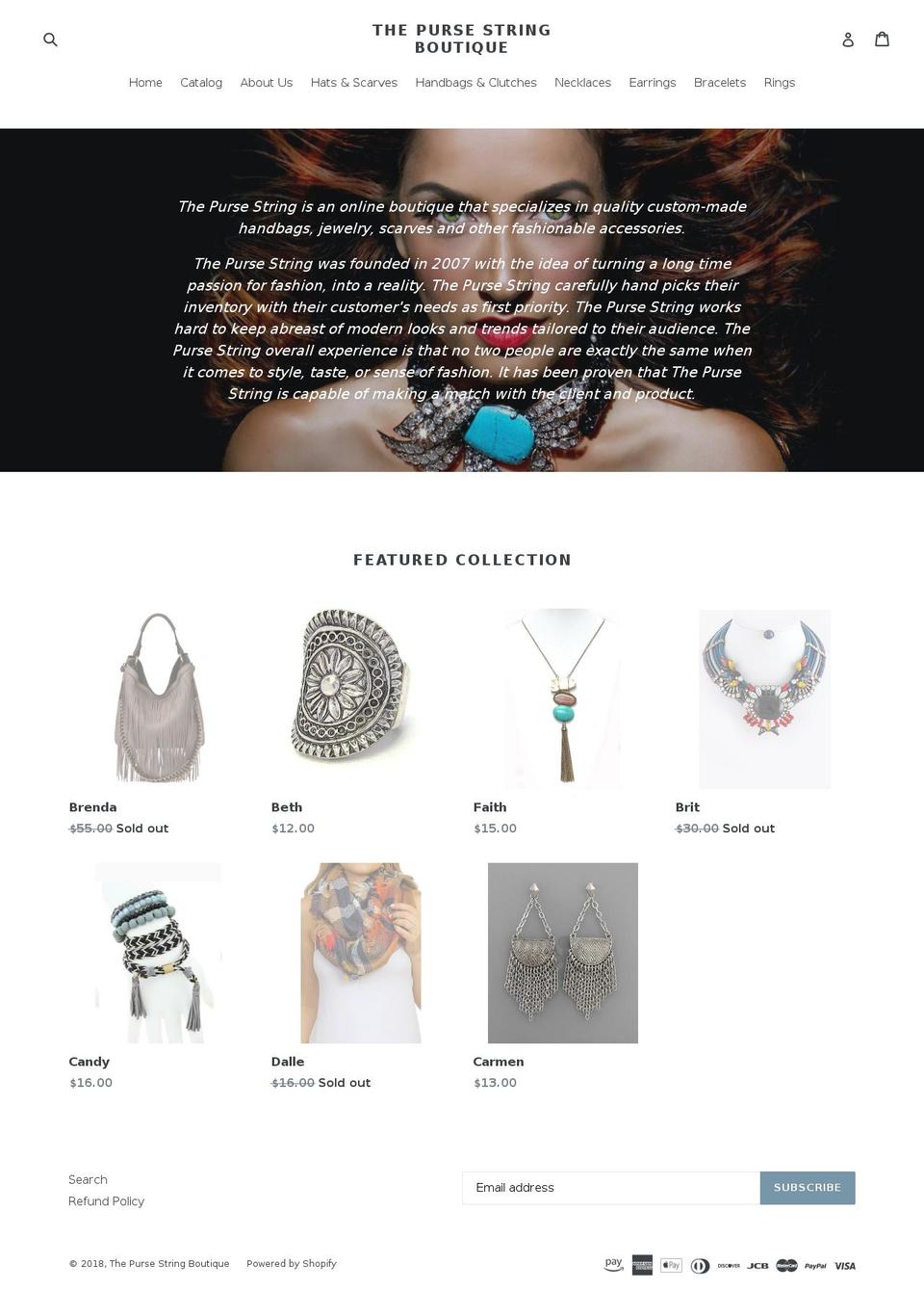thepursestring.com — Shopify storefront screenshot