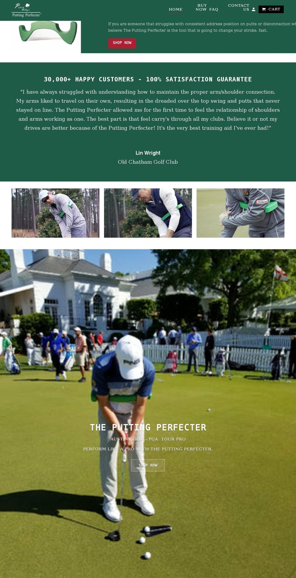 theputtingperfecter.com — Shopify storefront screenshot