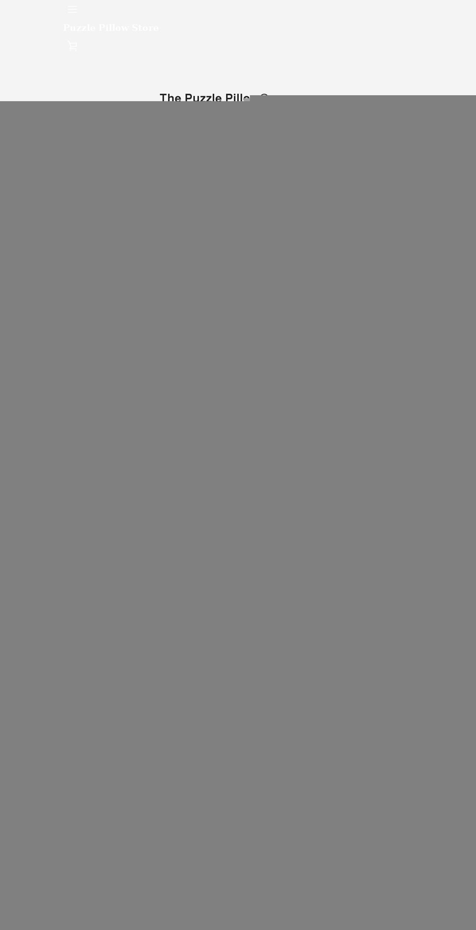 thepuzzlepillow.com shopify website screenshot